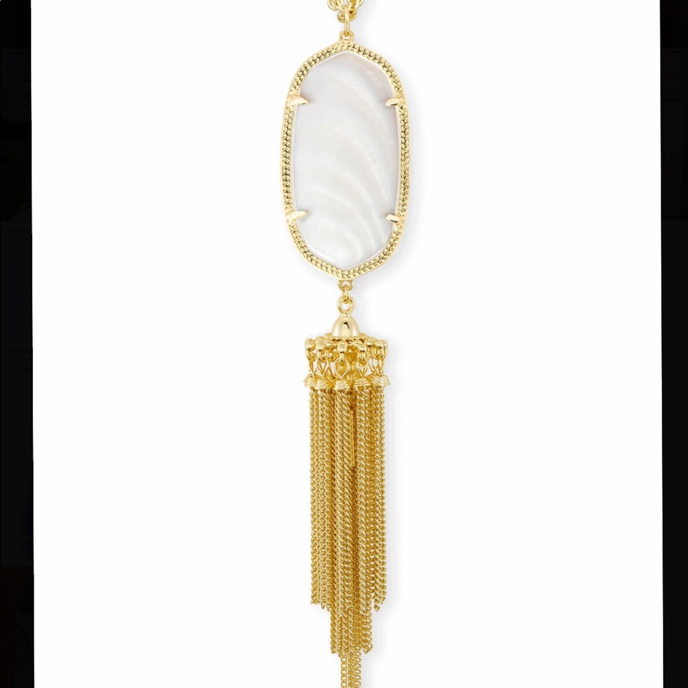Kendra Scott Rayne Gold Long Pendant Necklae